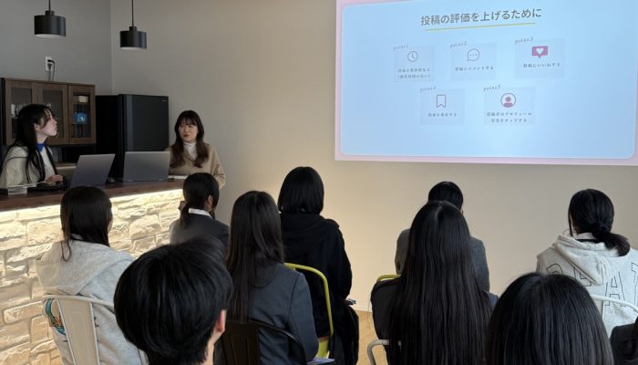 福井商業マーケ部に授業